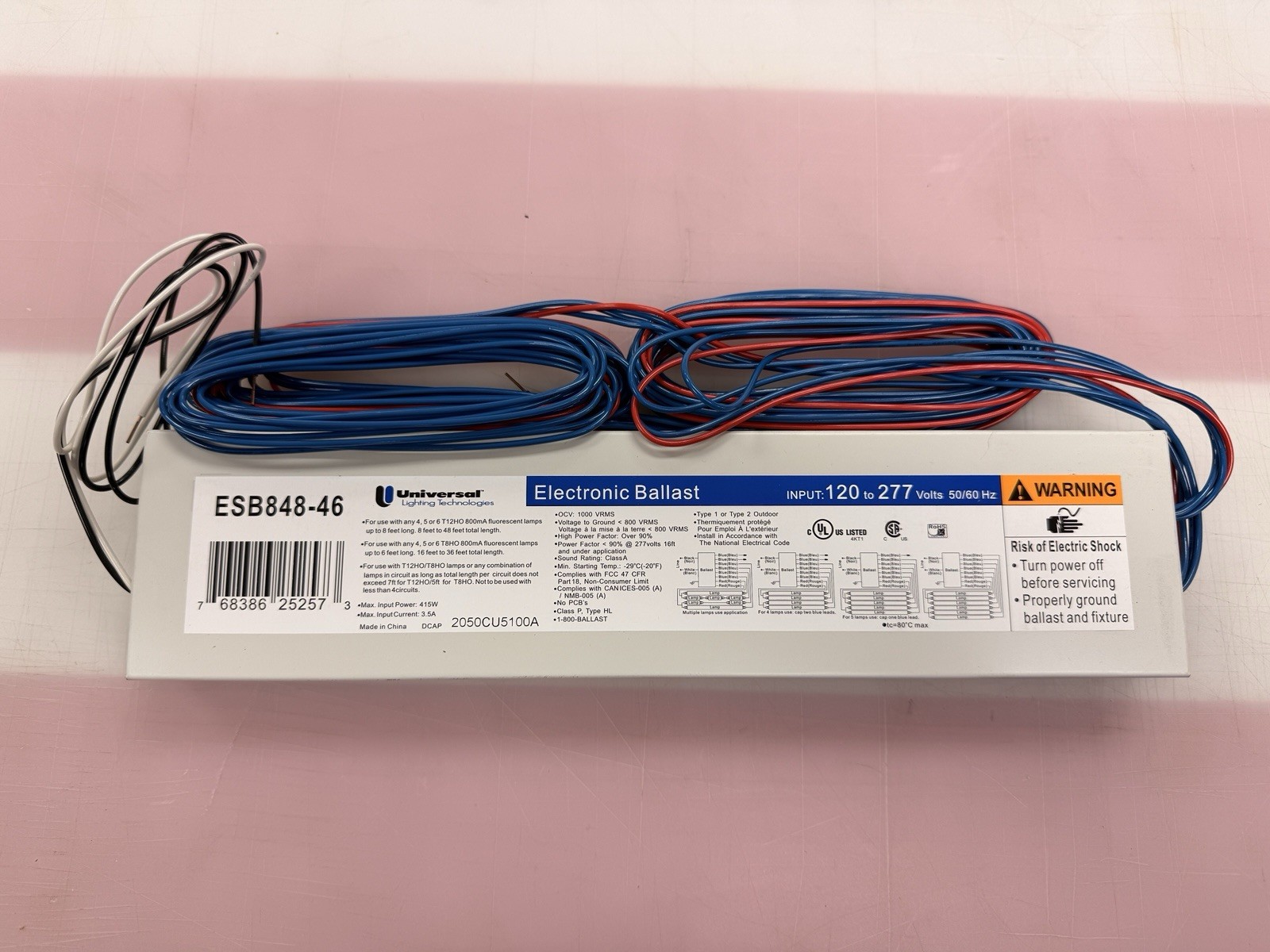 Universal Lighting Technology ESB848-46 Electronic Ballast