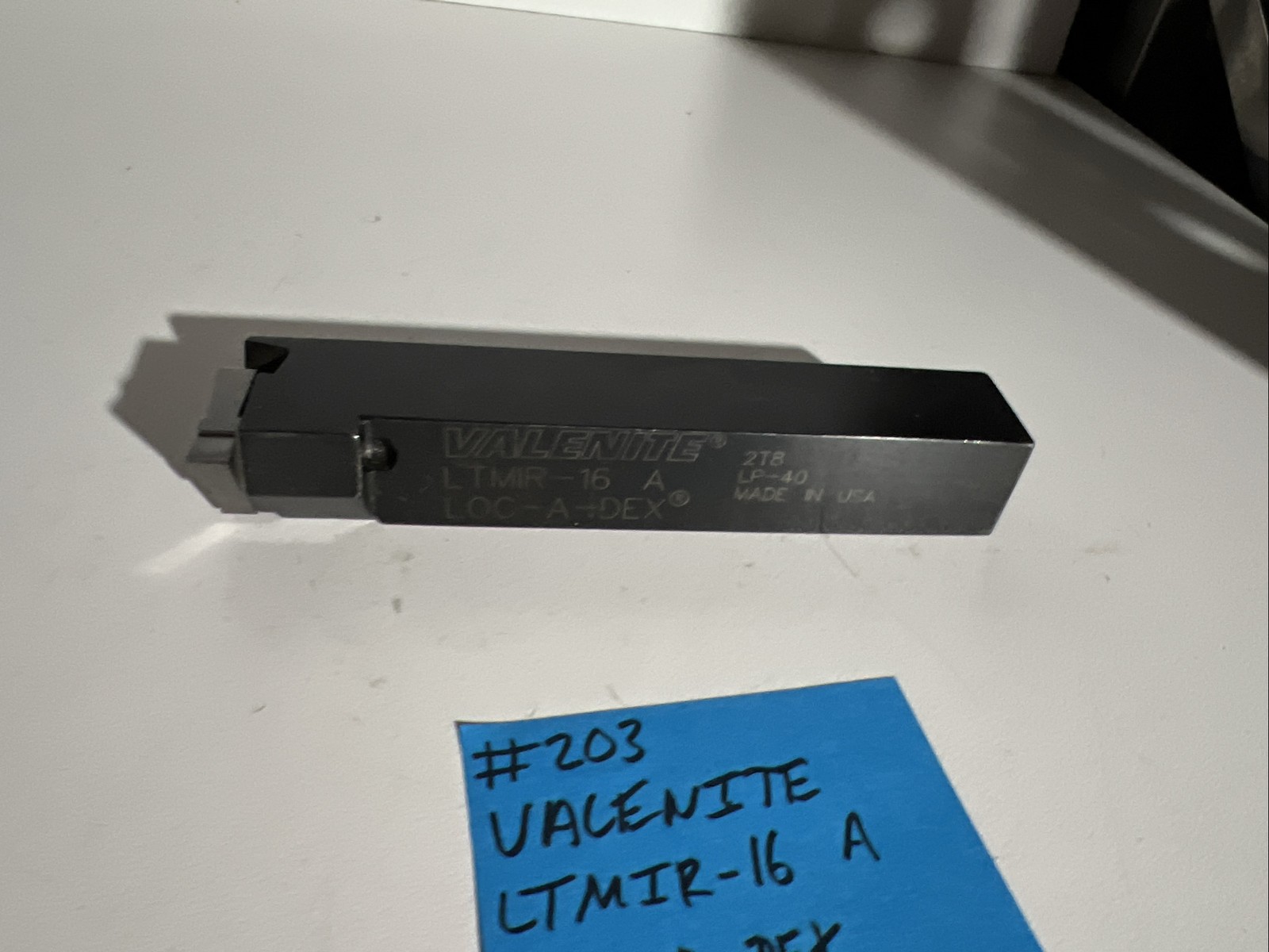 valenite LTMIR-16 A Indexible Carbide Lathe Toolholder 6”OAL 1”Shank Threading