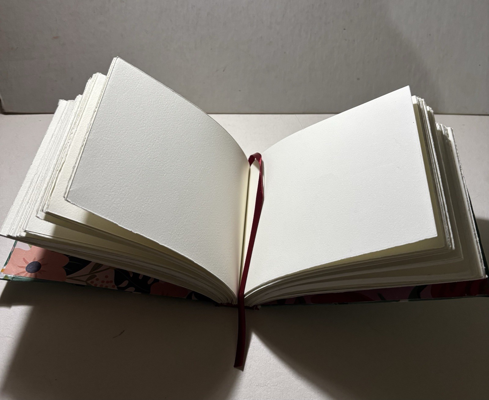 Handmade Flower Fabric – Arches Sketchbook Blank Book – 6.5 in. x 5 in.