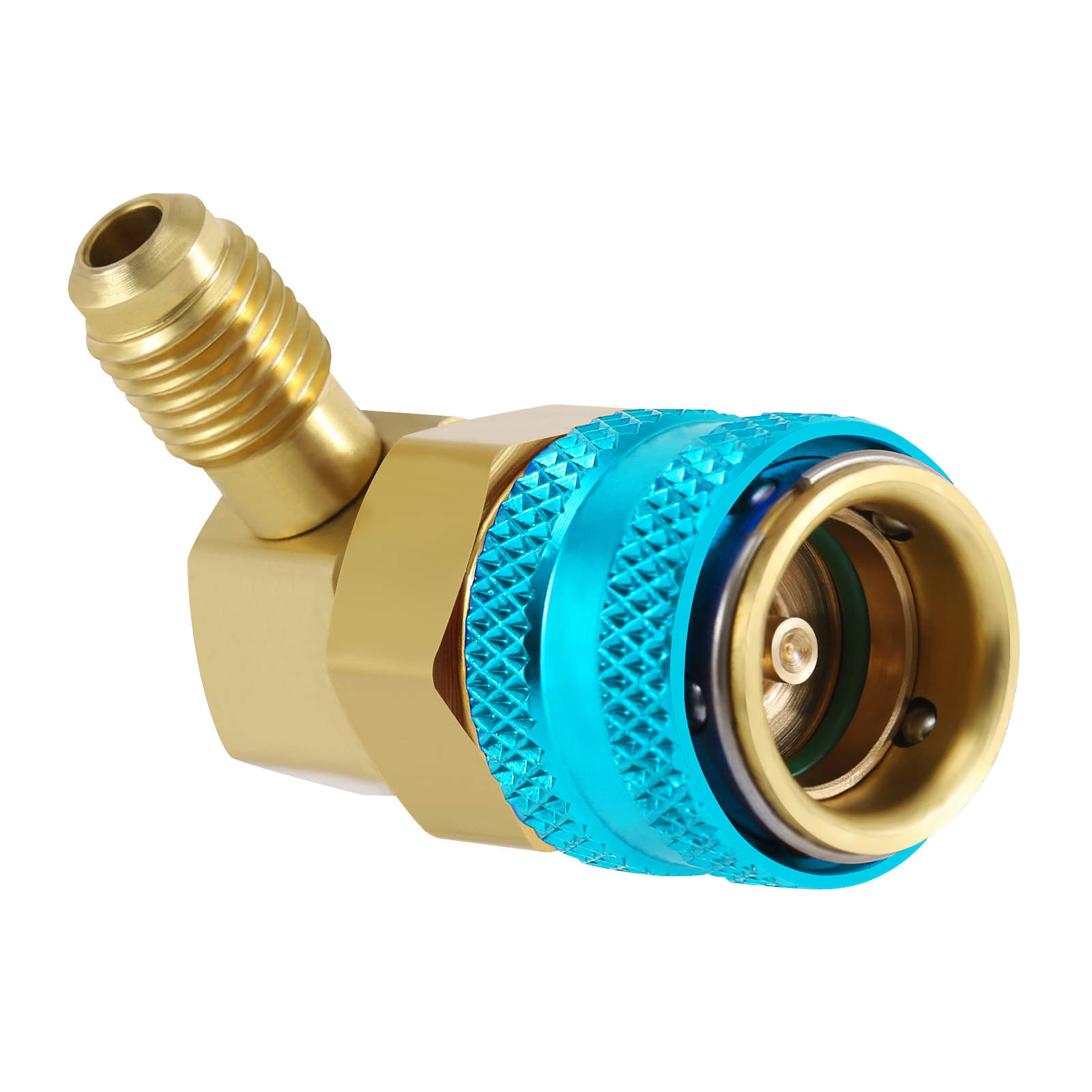 2x R134a Low High Quick Connector Adapter Coupler Auto A/C Manifold Gauge HVAC