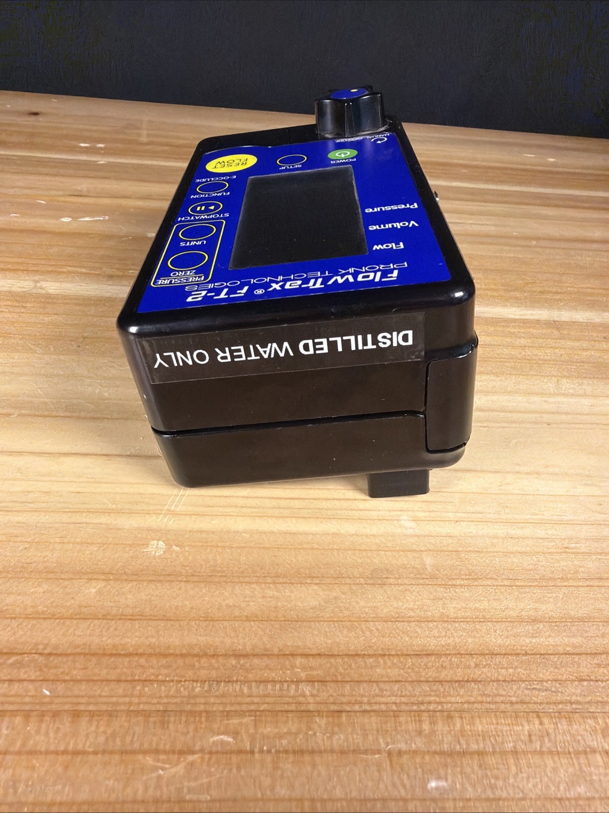 Pronk Technologies FlowTrax FT-2 infusion device analyzer flow meter as shown