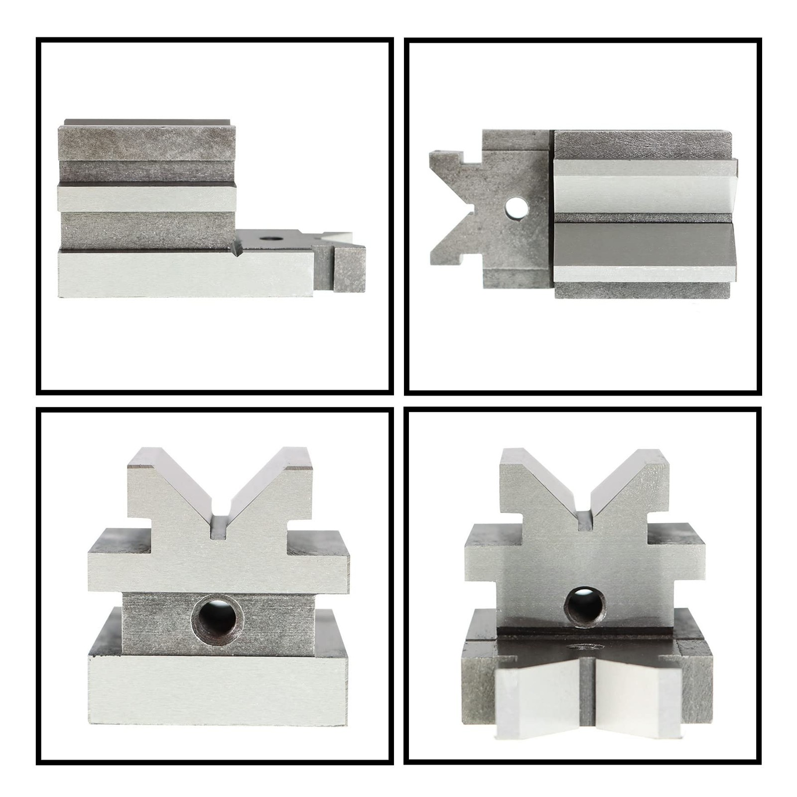 waltyotur V-Block Hardened Steel Full Angle Fixtures Accurate to 0.0003 Inch…