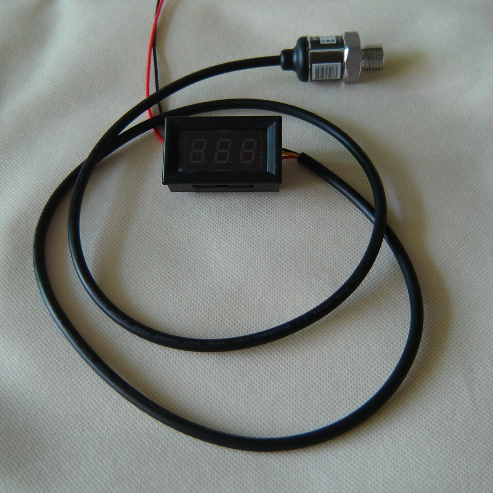 Pressure gauge Accu pneumatic shock digital pressure gauge Small panel mounting
