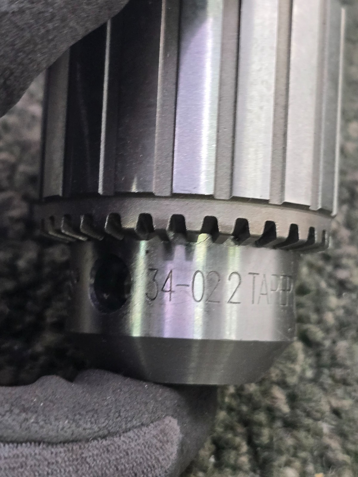 Jacobs 34-022 No. 2 Heavy-Duty Tapered Bearing Drill Chuck 0-1/2 inch Capacity