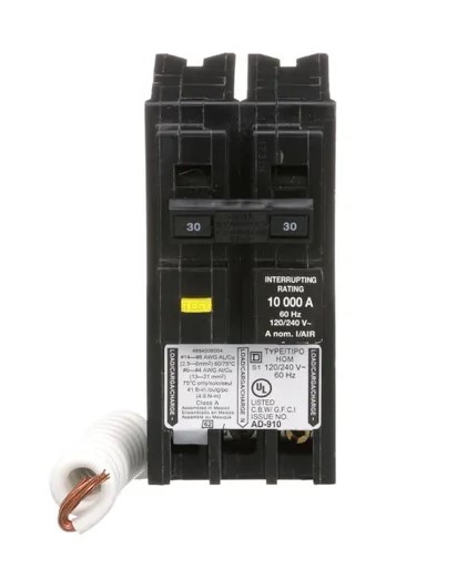 Square D HOM230GFI Miniature Circuit Breakers (MCBs) 2P 30A 120/240V