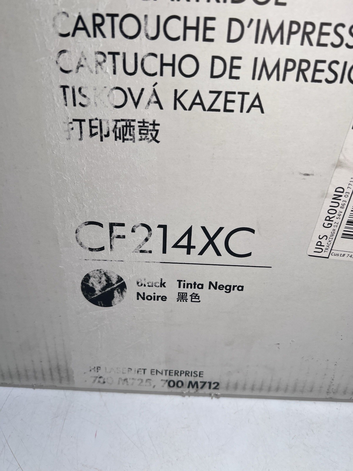 Genuine Hewlett Packard CF214XC Black Toner Cartridge New Sealed Stock