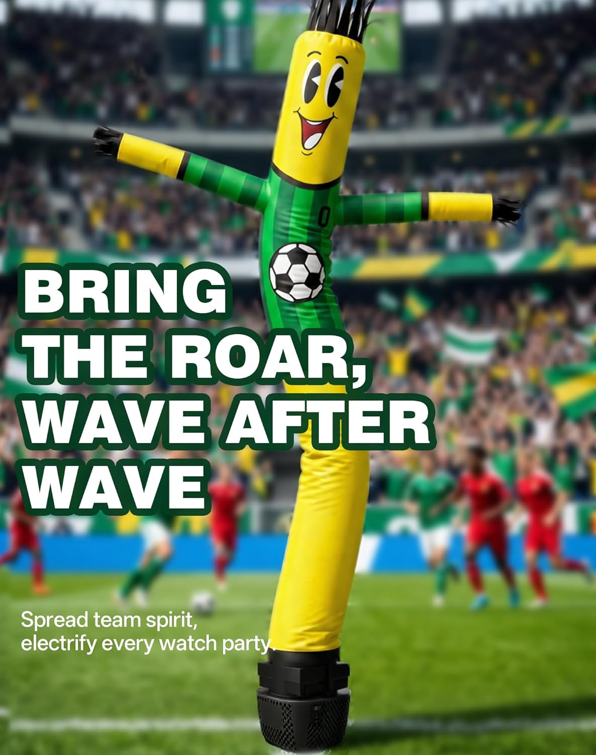 7 FT Inflatable Tube Man with Blower: Soccer Sports Theme Inflatable Dancing Man