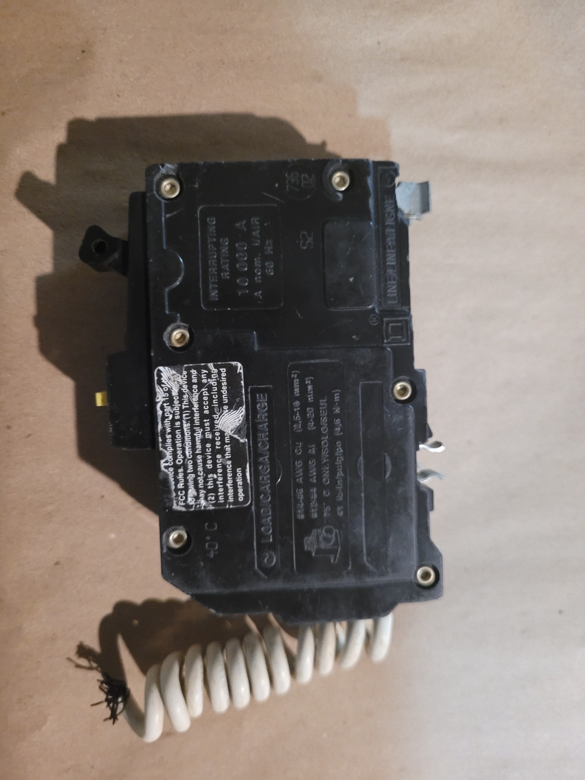 Square D – QO260GFI – Circuit Breaker, 60A, 2 Pole, 120/240Vac