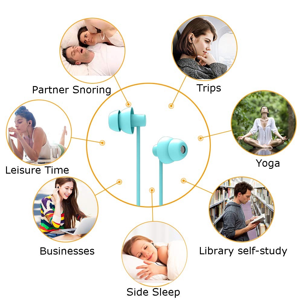 Sleep Earbuds,Ultra Soft Lightweight Sleep Earphones Headphones with Volume C