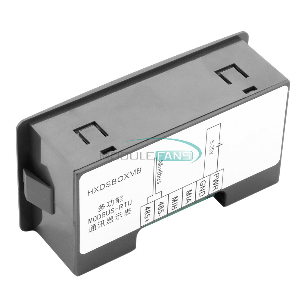 MODBUS-RTU Communication Display Meter RS485 Master-Slave-Monitored DC 8-25V