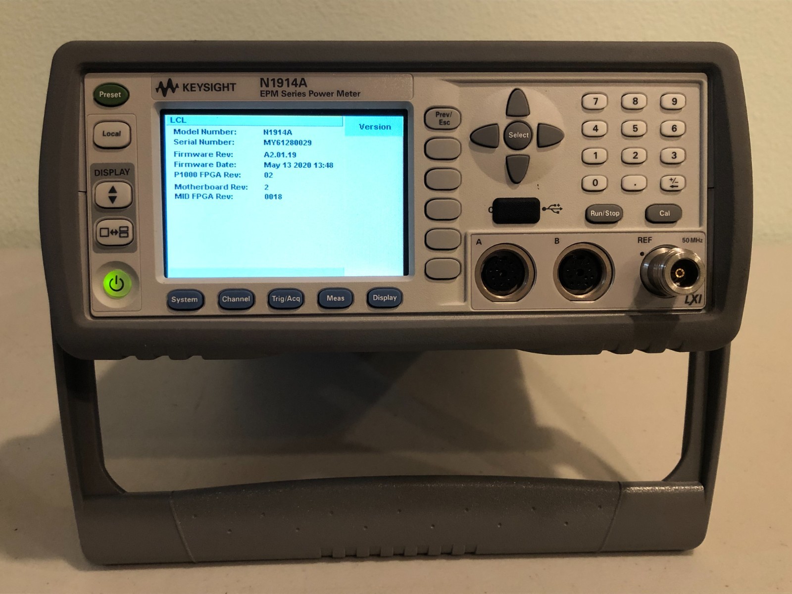Agilent/Keysight N1914A EPM Series Power Meter Option:101/A6J