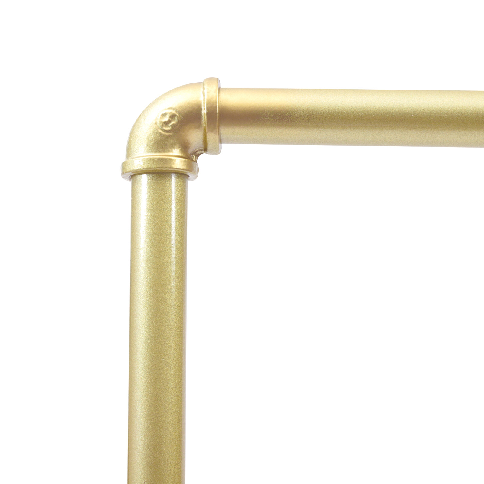 Nano Baking Paint 42.5in Vintage Standing Clothes Rack Portable External Hooks