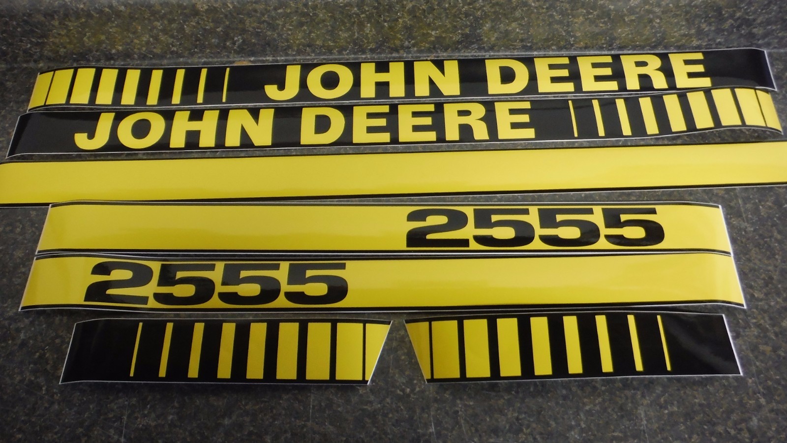 JOHN DEERE 2555 TRACTOR DECALS. HOOD & NUMBERS ONLY. SEE DETAILS & PICTURES