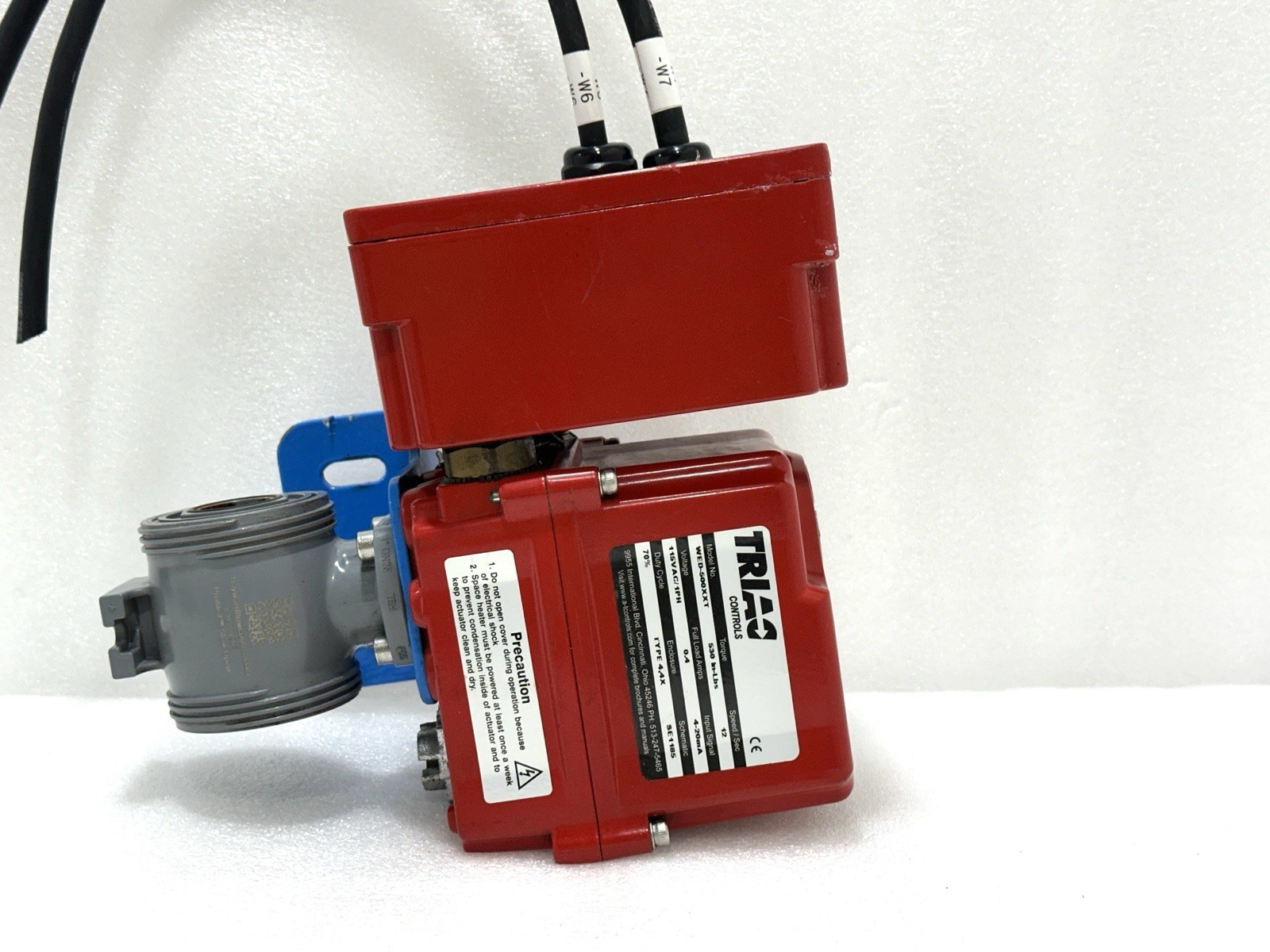 TRIAC CONTROLS WED-500XXT Electric Actuator 530 in-Lbs