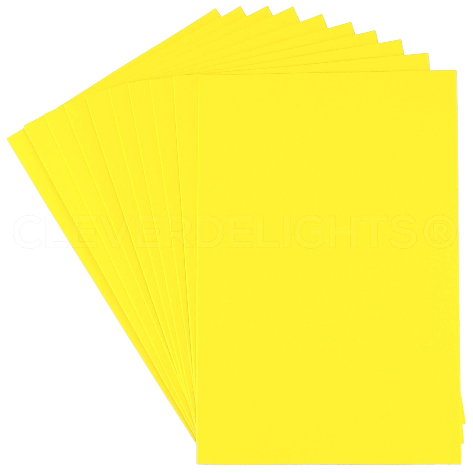 10 PCS 8×12 Inch Yellow Foam Sheets Large Self Adhesive Craft DIY Pad