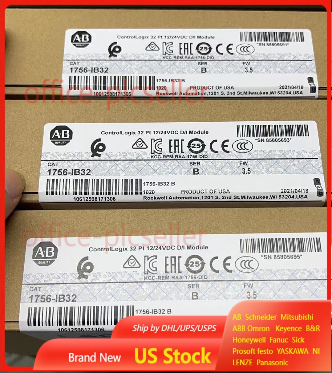 AB 1756-IB32 SER A ControlLogix 32 Pt 12/24V Module 1756IB32