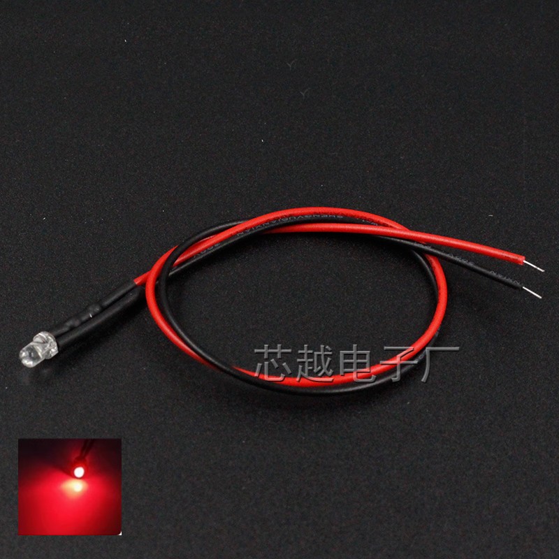 3mm/5mm DC 5-12V LED Bulb Pre-Wired Ultra Bright Emitting Diodes 20cm Pre Wire