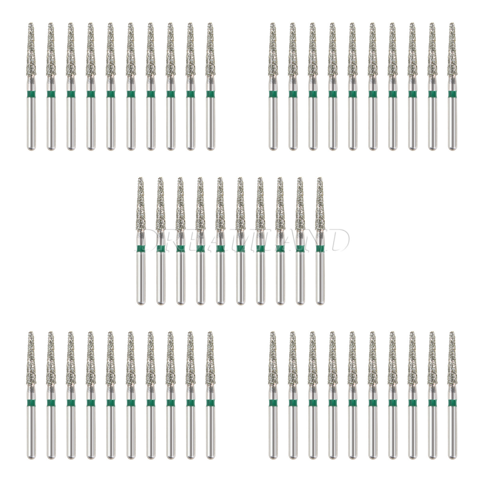 50pcs Sale Diamond Burs Coarse TR-13C Taper Round End FG 1.6mm High Speed Bur