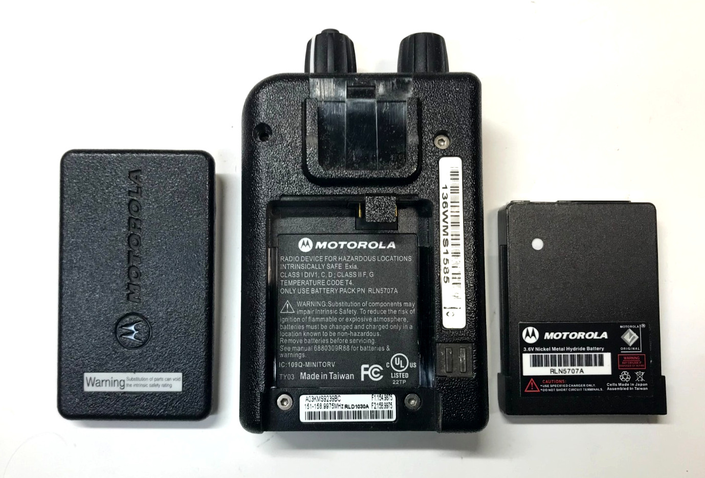 Motorola Minitor V (5) VHF 2-Channel Stored Voice Pager 151-158.9975 MHz
