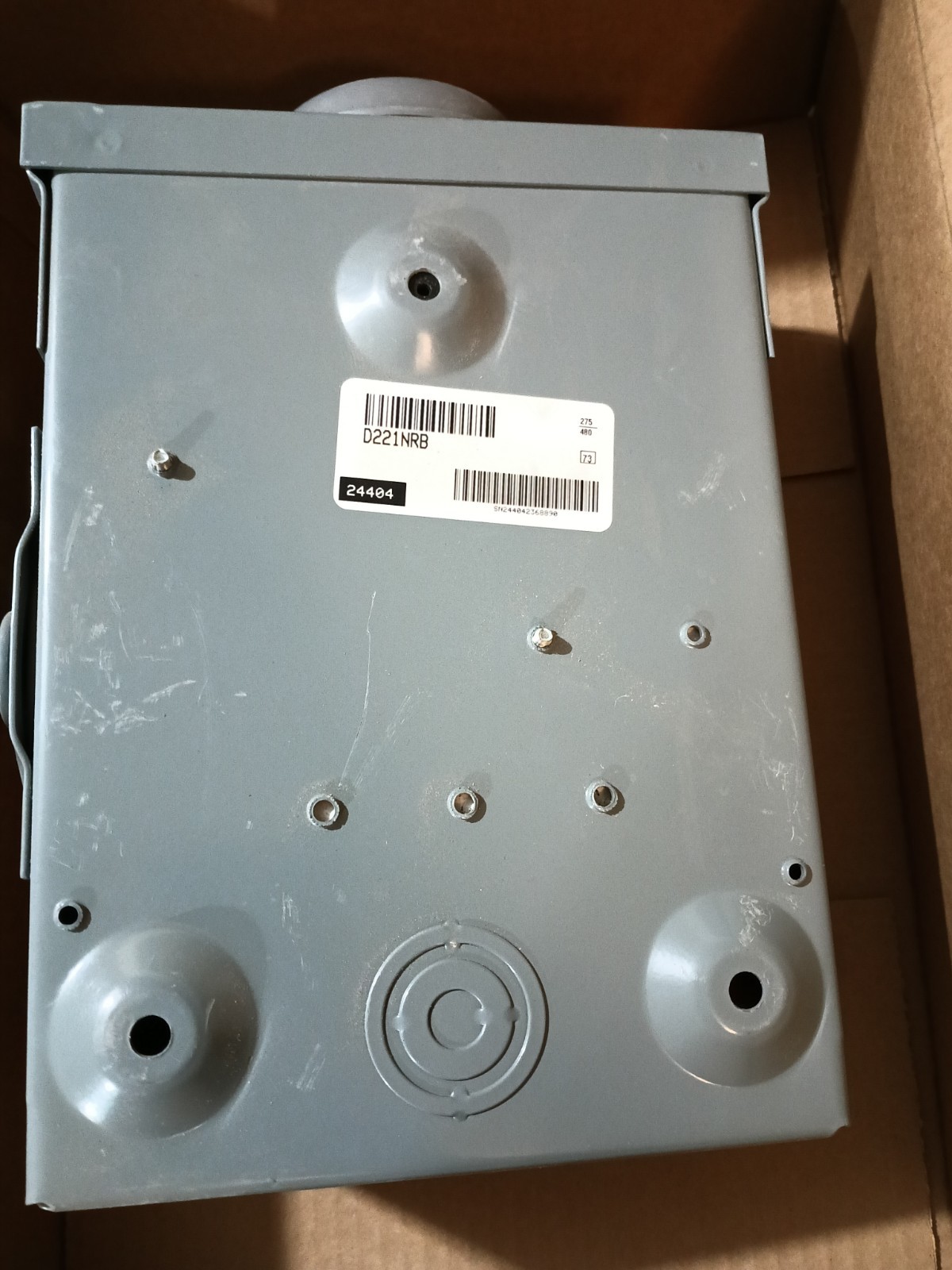 SQUARE D Safety Disconnect – Switch D221NRB N3R Fusible 30 amp 2 pole 60 HZ