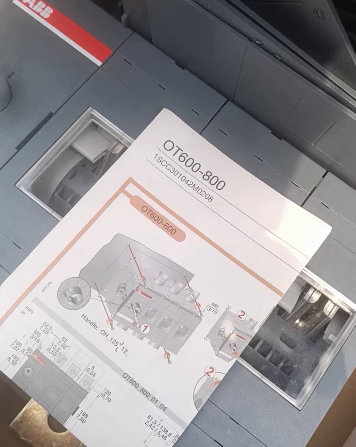 ABB OT800U03 Switch Disconnector Free with Handle Fast Delivery By UPS