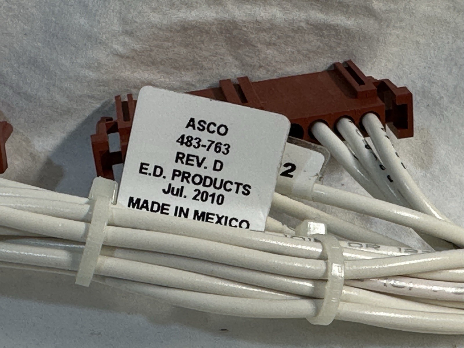 483-763 Asco Automatic Transfer Switch Extension Wiring Harness Group 5 Controls