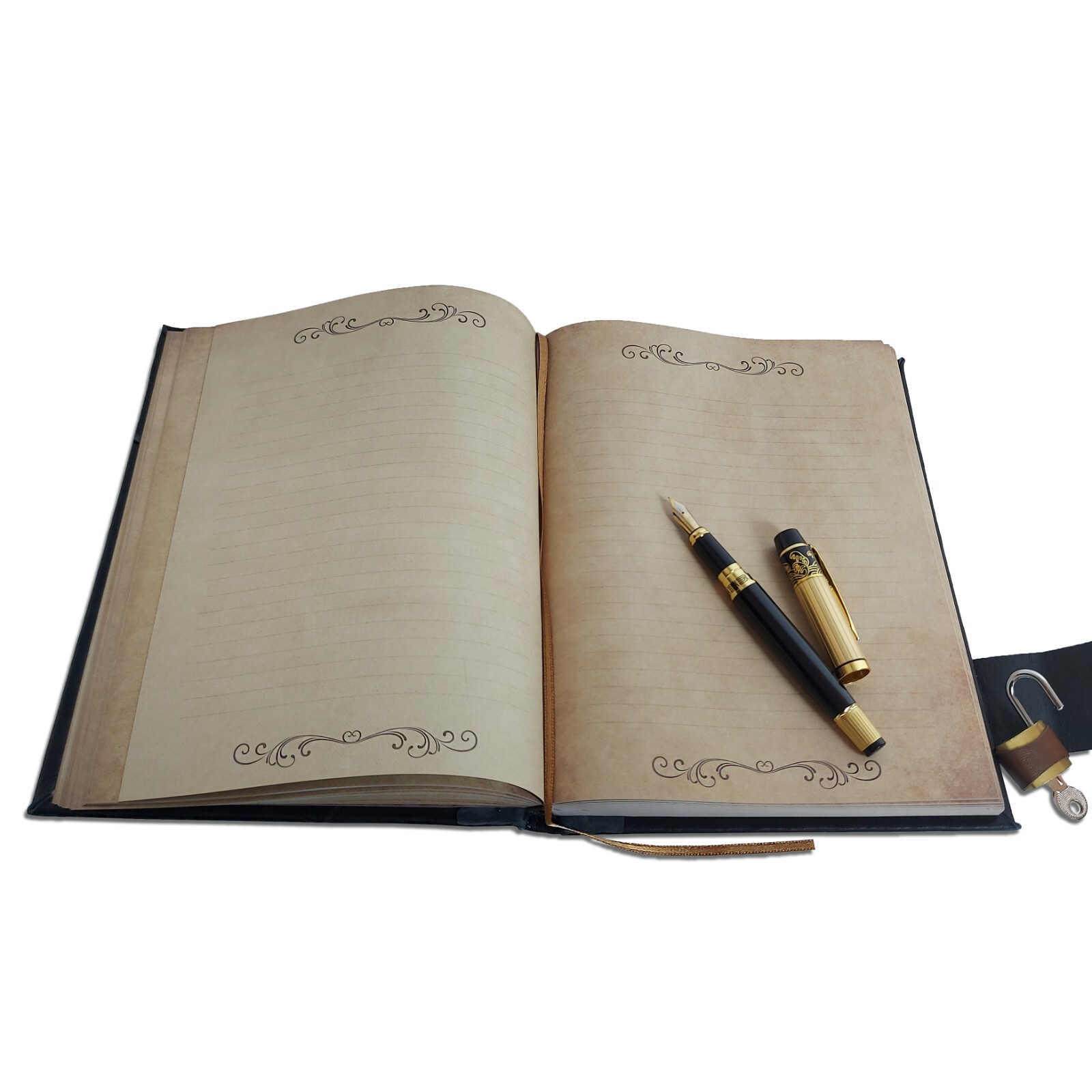 Fairy Butterfly Leather Notebook Diary, Handmade Diary Journal With Lock.