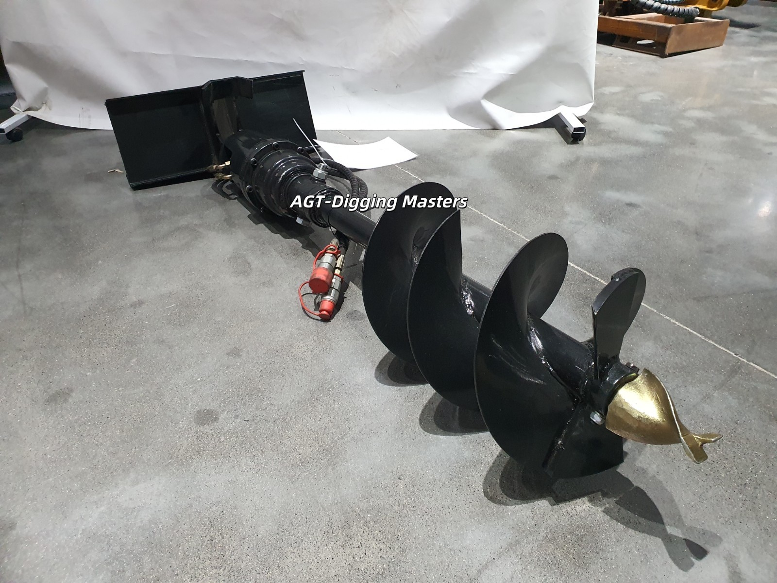 AGT 12″ M-AG Hydraulic Auger Mini Skid Steer Attachment Mini Loader