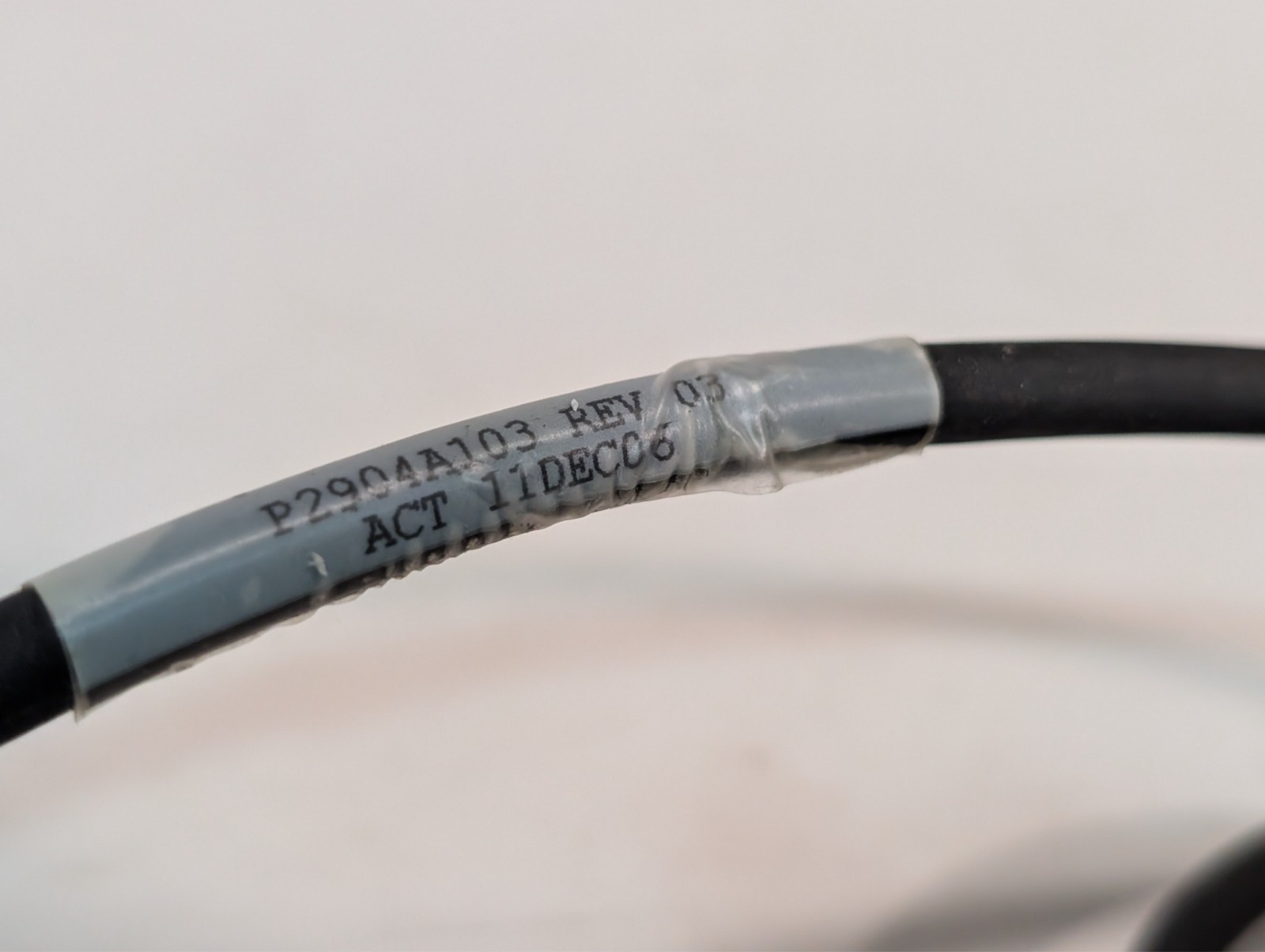 Lot of 2 Hill-Rom P2904A103 communication cables, DB9 male to 4-pin circular