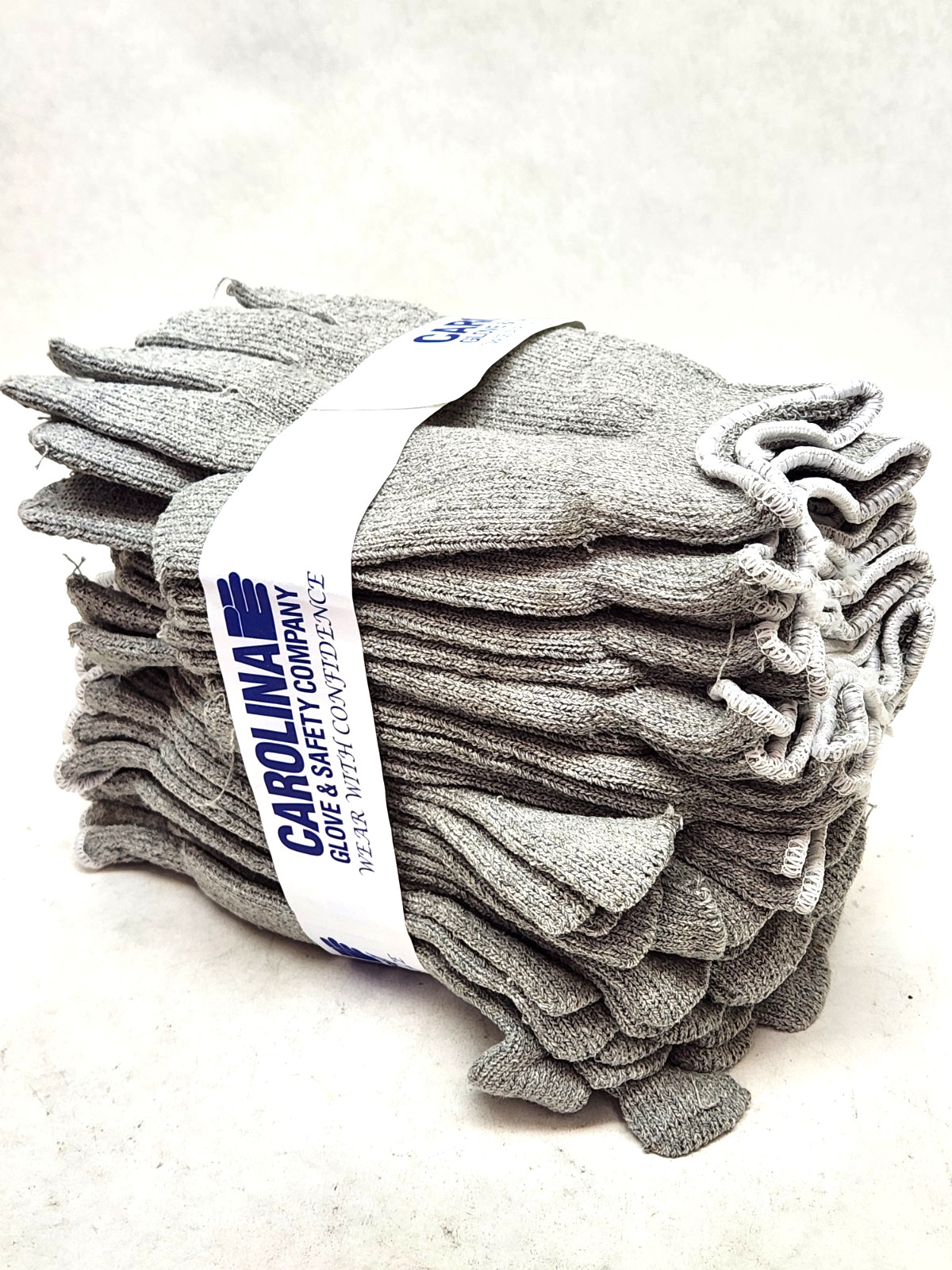 XXL – 12 PAIR (1 DOZEN) GRAY STRING KNIT POLY COTTON WORK GLOVES PAIRS GREY