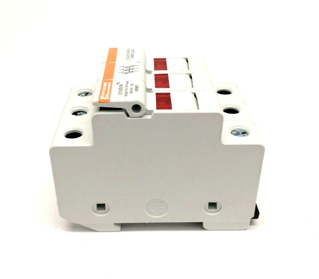 Mersen Ferraz Shawmut USM3I UltraSafe Midget Fuse Holder 30A 600V 3P Y219073