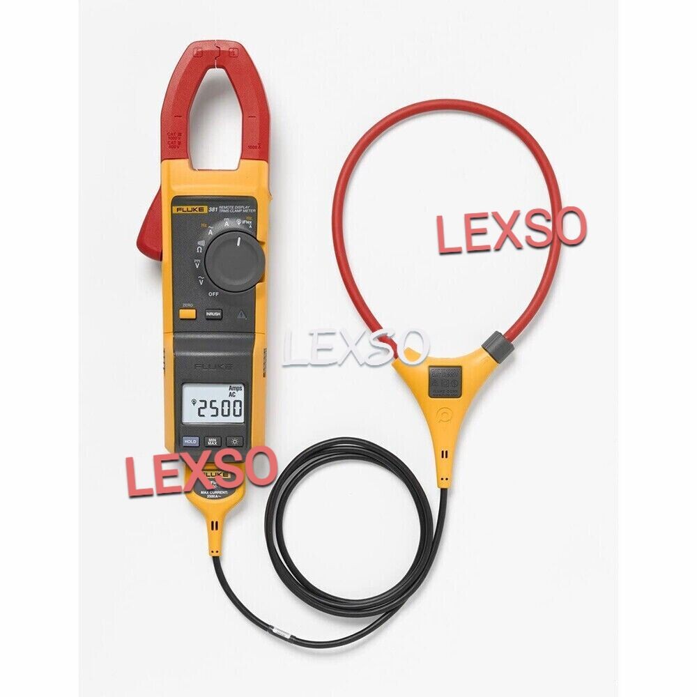 New For Fluke 381 Remote Display True RMS AC/DC Clamp Meter with iFlex$