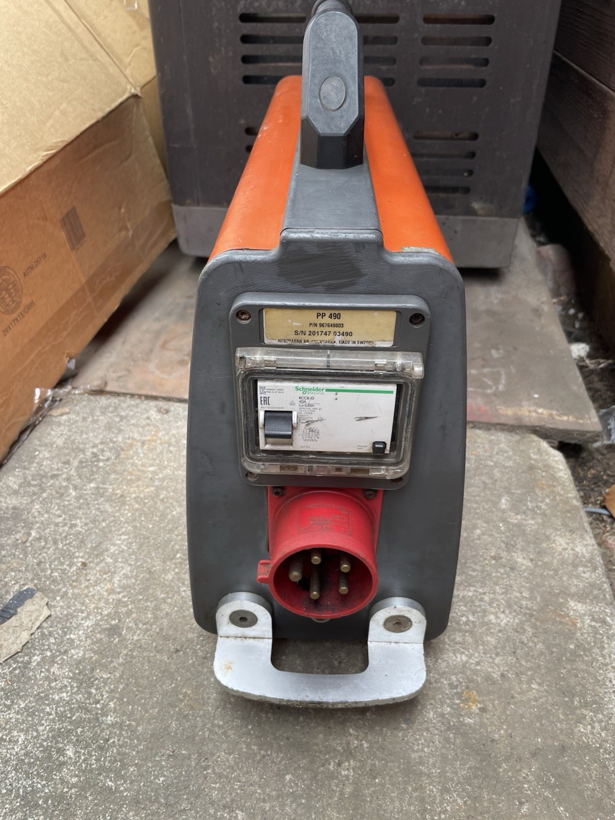Husqvarna WS 482 HF System With PP 490 Wall Saw