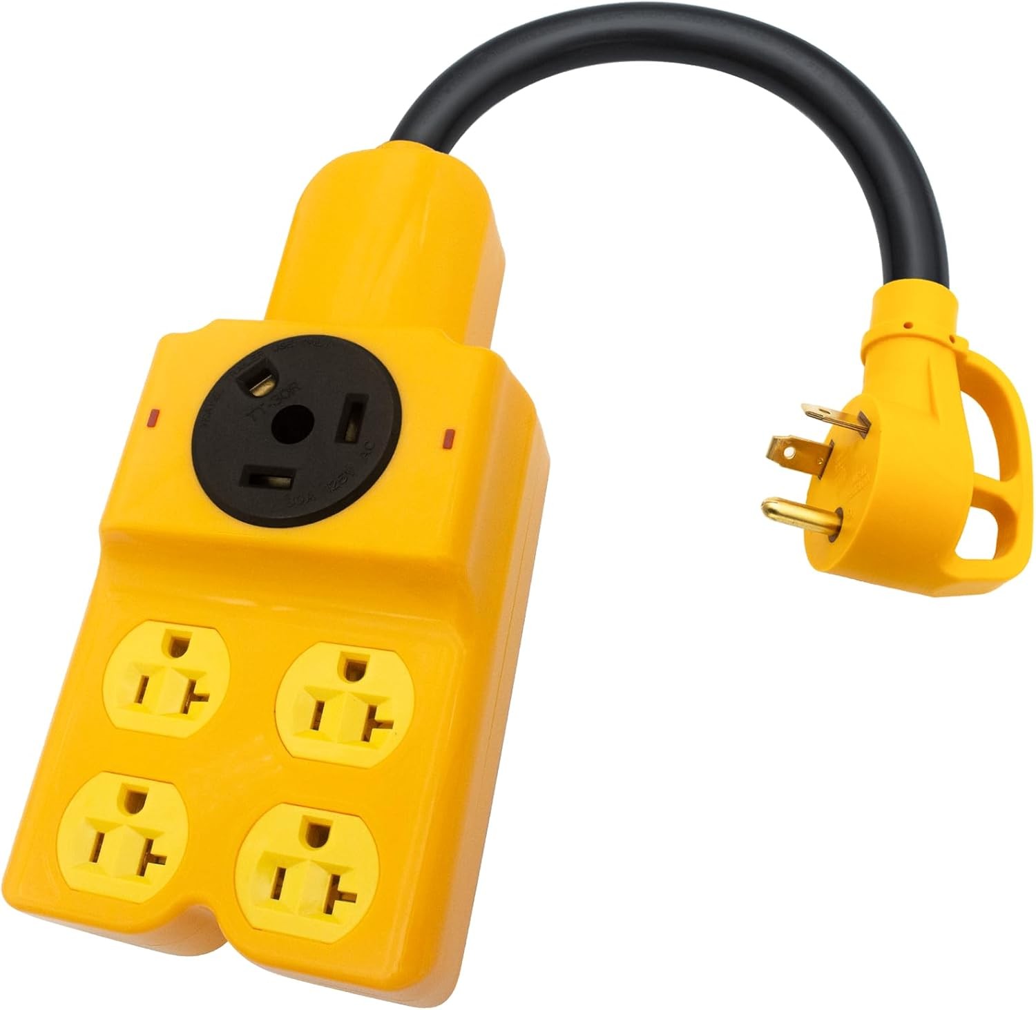 30 Amp to 20 Amp Adapter, RV 30 Amp to 110 Adapter NEMA TT-30P to TT-30R and 4X