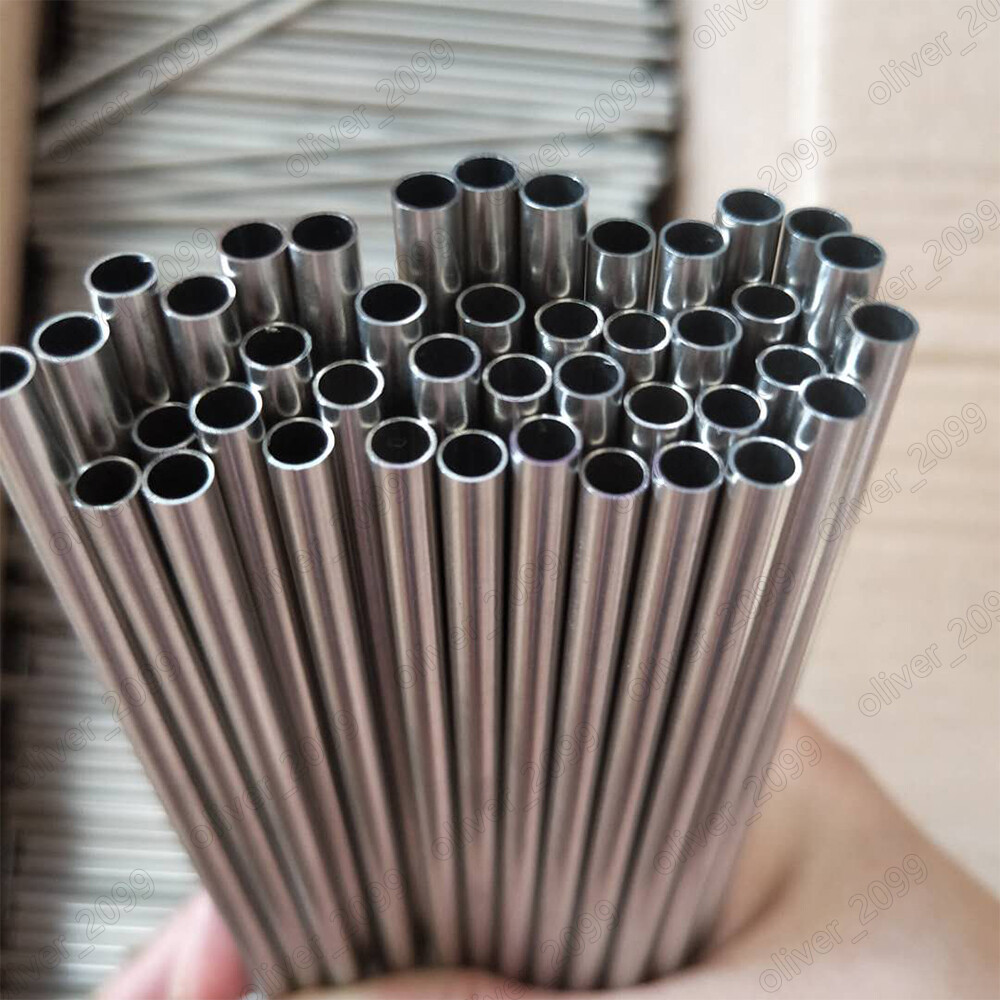 304 Stainless Steel Tube Pipe Smooth Surface Length 250mm Qty 4pcs