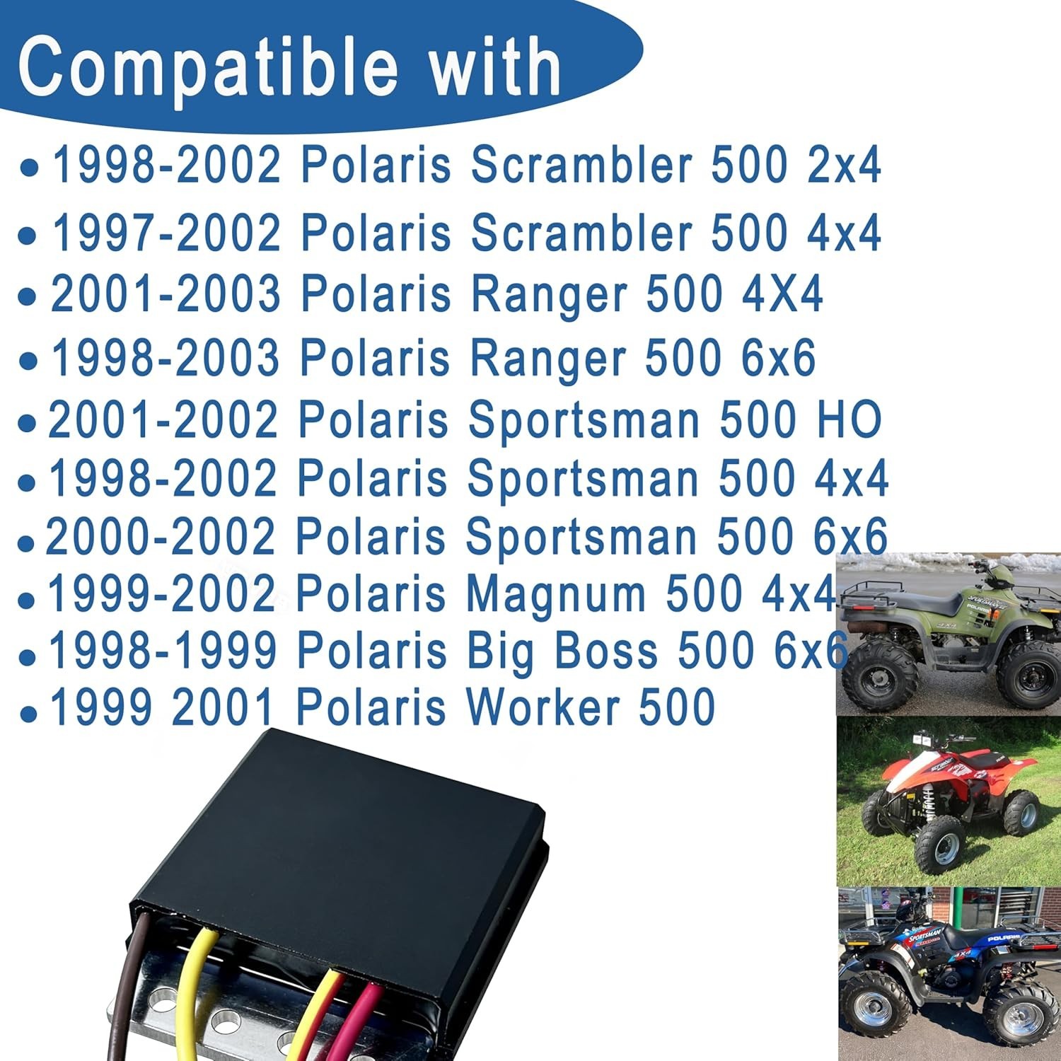 2203636 Voltage Regulator Rectifier Replacement for Polaris Sportsman 500 Voltag