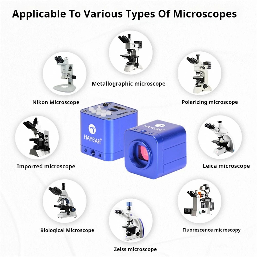 4K HD Electronic Eyepiece Cameras 24MP CMOS HDMI USB Digital Video Microscope