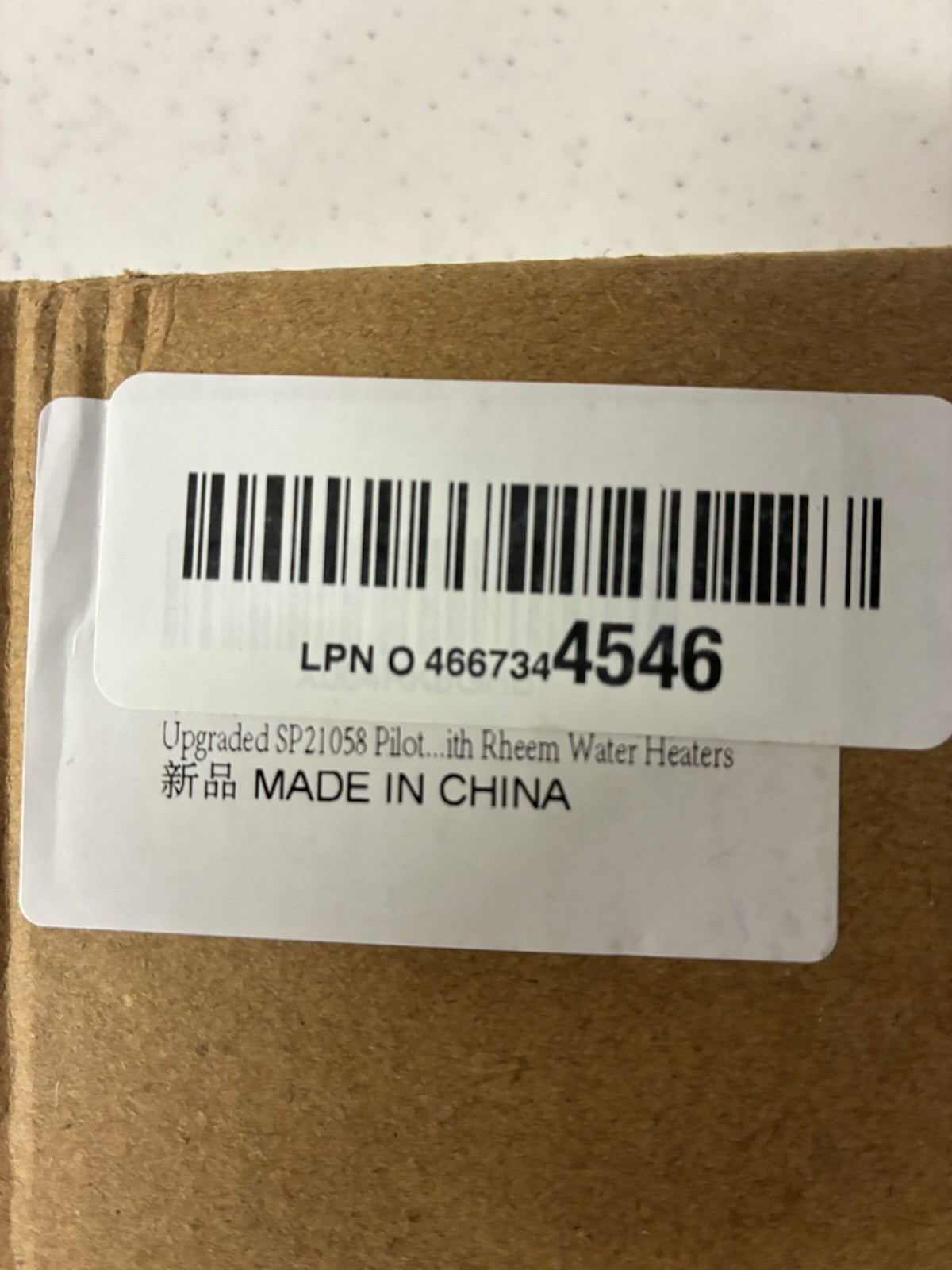 Upgraded SP21058 Replacement Pilot Assembly Kit for Rheem Water Heaters