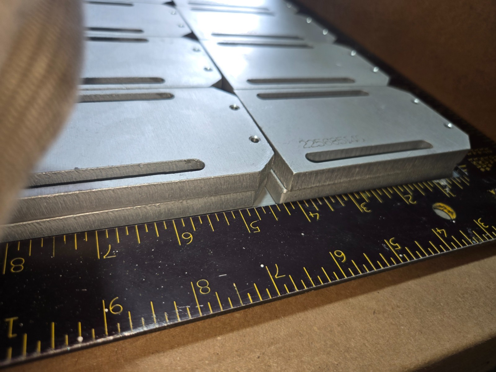 Aluminum Mounting Plate Block 3/8″ Thick 4 3/8″ x 2 1/2″ NEW LOT OF 23