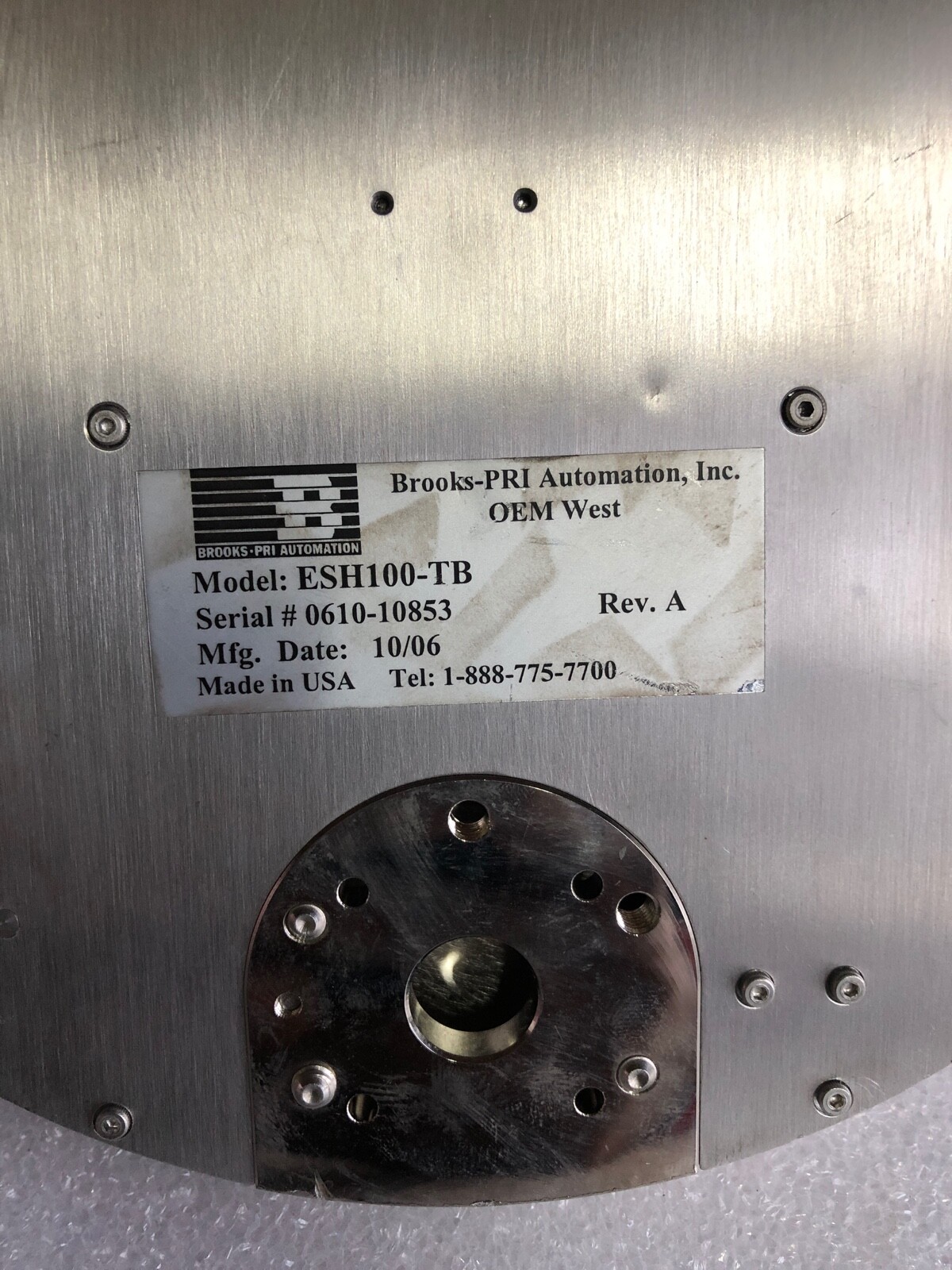 Brooks Automation ESH100-TB Robot END Effector