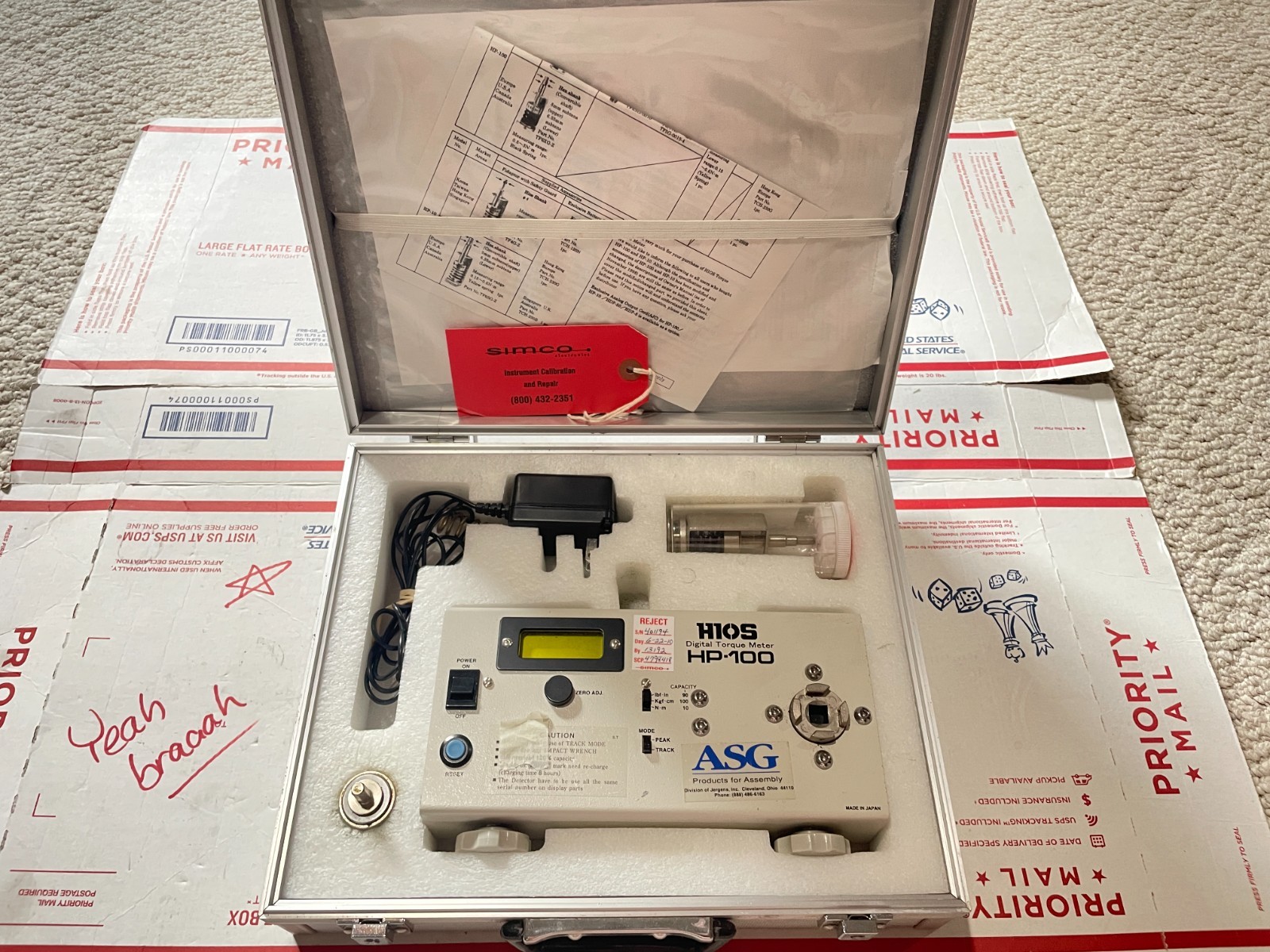 US HP-100 Digital Torque Meter, Torsion Meter Screw Driver Wrench Measure Tester