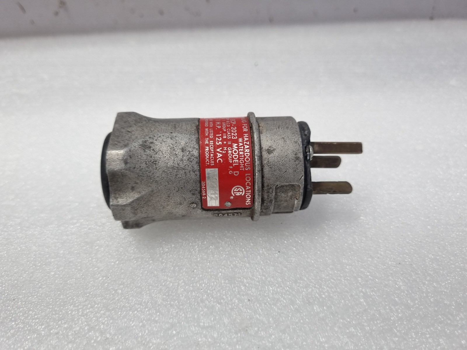 Appleton ECP-2023 Plug for Hazardous Location Watertight Model D 20AMP 1H.P 125V