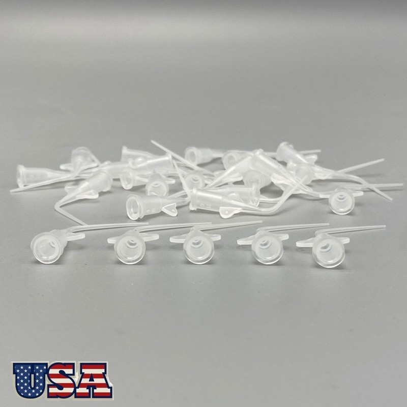 Dental Endo Irrigation Tips Disposable Root Canal Rinsing Tip Syringe Tip 100pcs