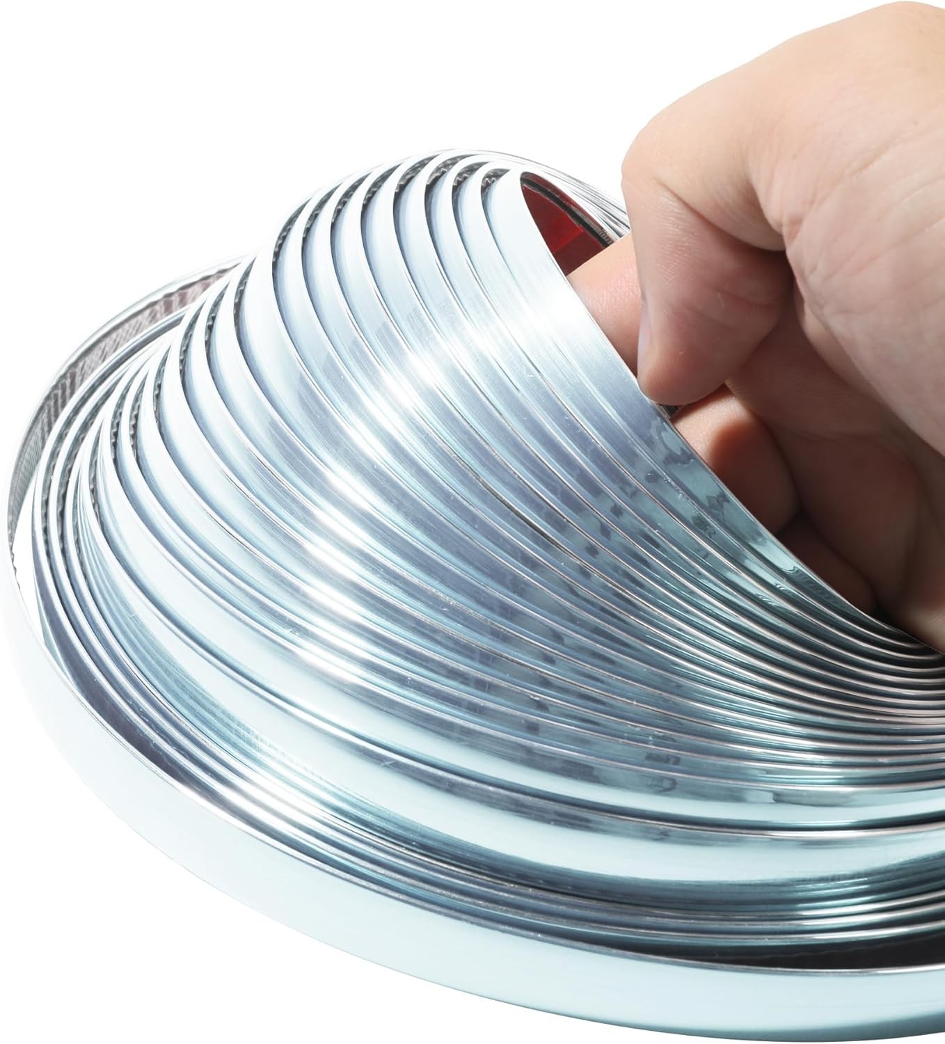 25Ft Silver Chrome Trim Strip, 1/2 Inch Width for Vehicles