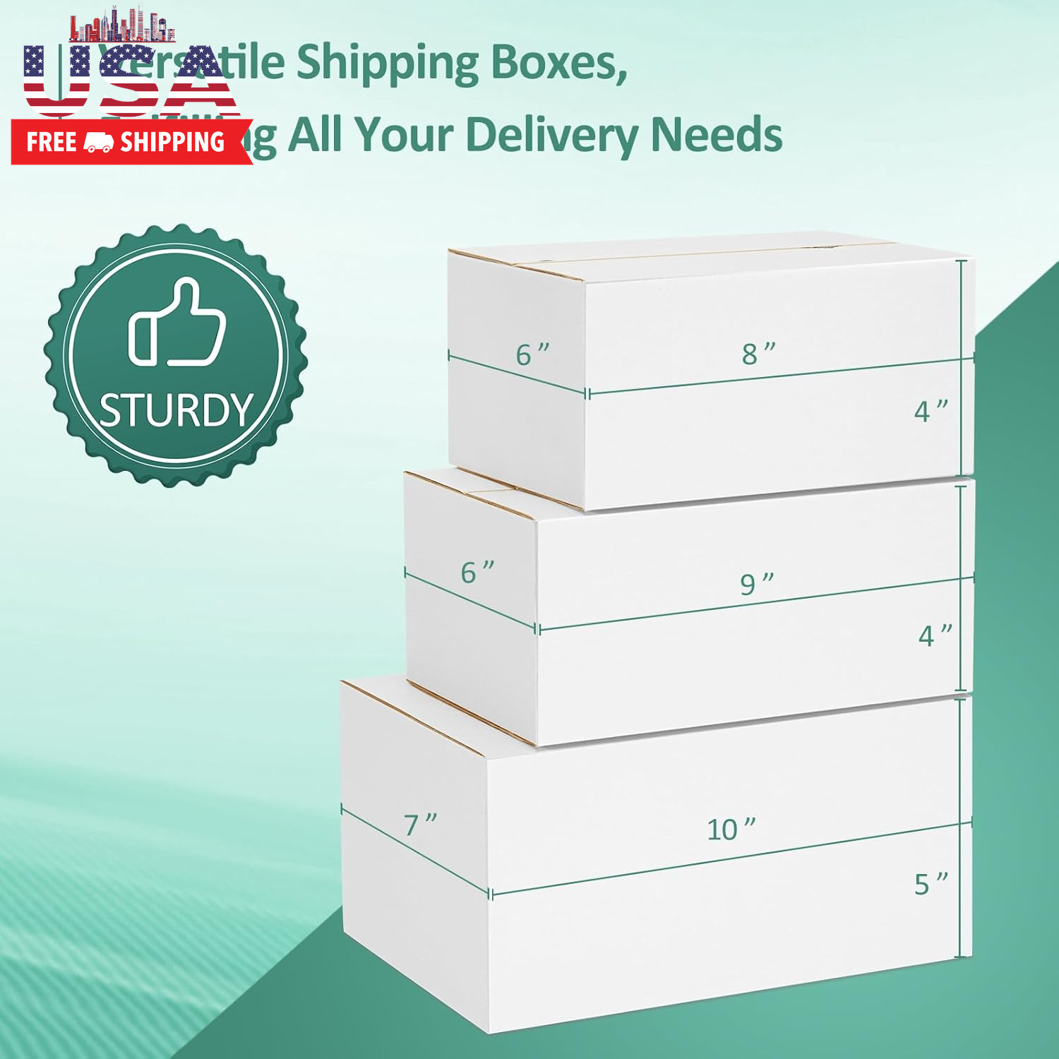 30 Pack Small Shipping Boxes Assorted Sizes, 8X6X4 & 9X6X4 & 10X7X5 10 PCS Each