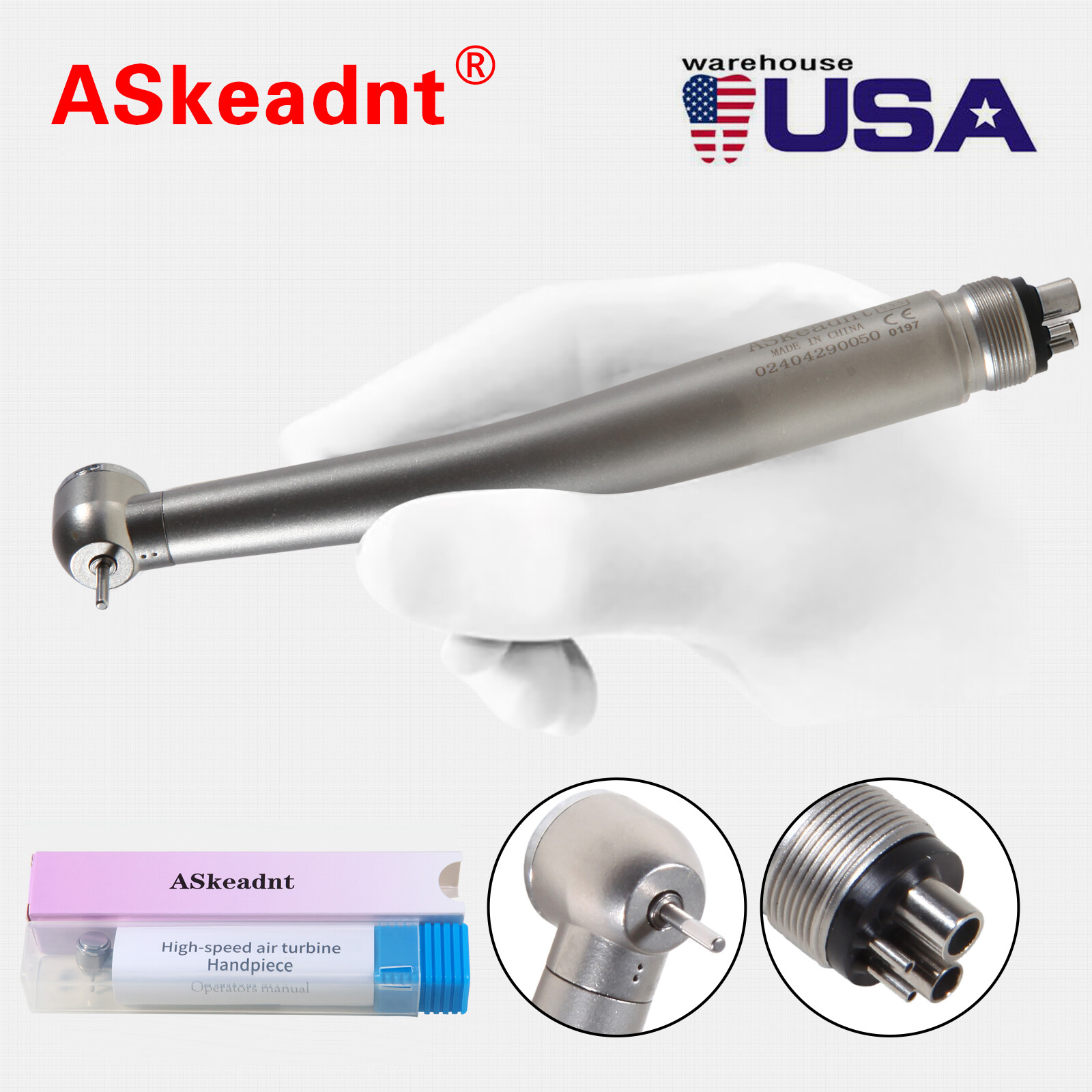 Dental Unit Chair PU Leather Computer Controlled DC Motor + Stool Kit SANDENT