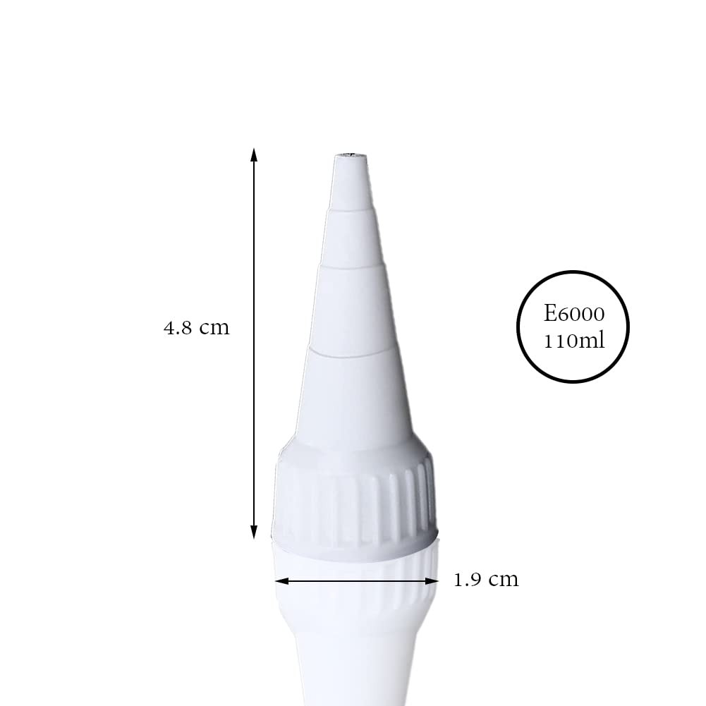 1st Choice Snip Tip Applicator Tips Cap for E6000 3.7 fluid ounces, White