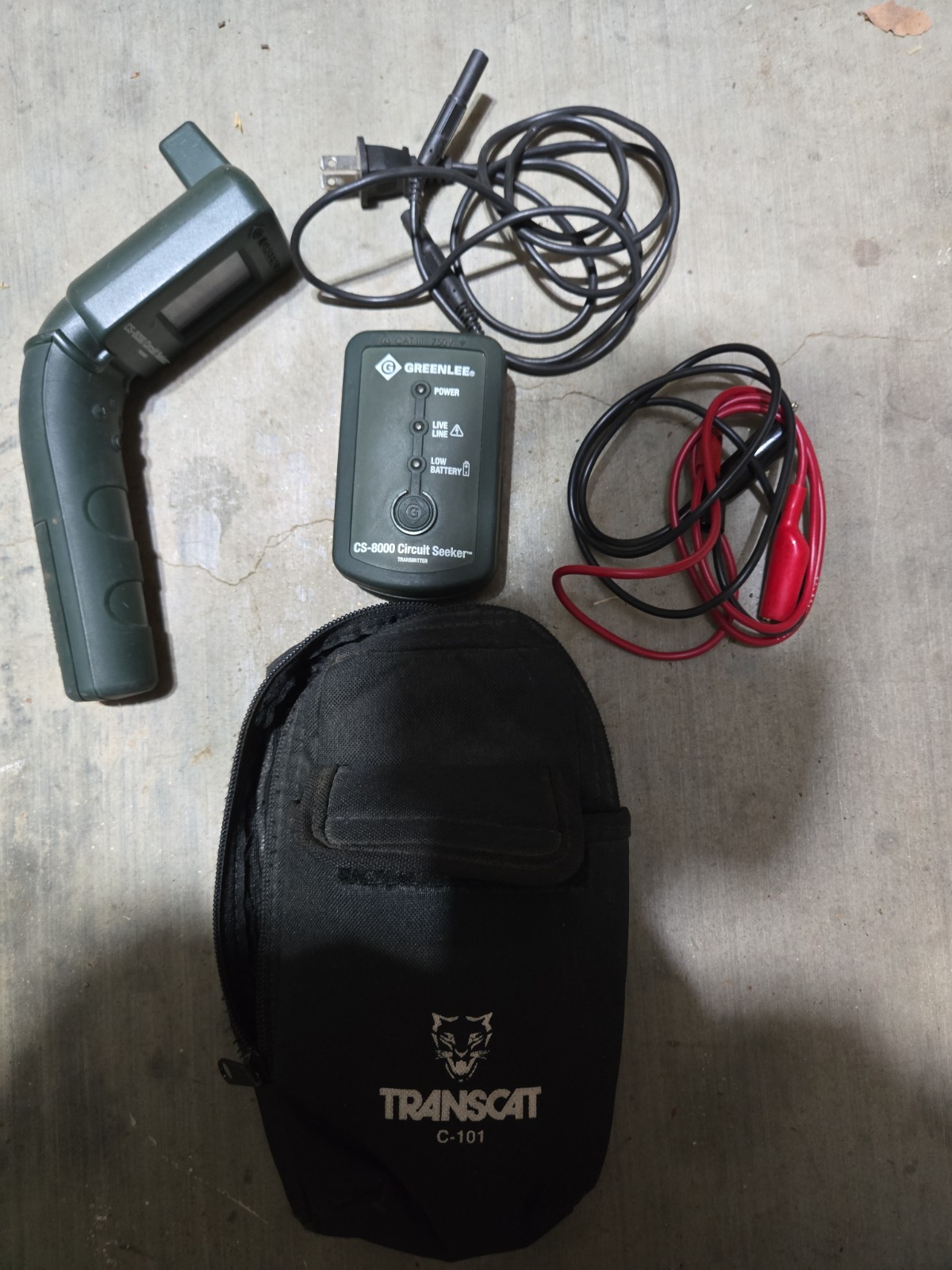 Greenlee CS-800 Circuit Seeker – Receiver & Transmitter & Leads
