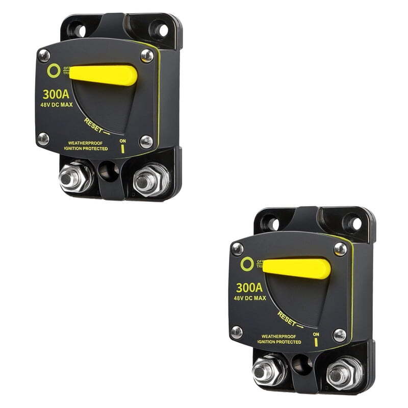 Rayne’s World 2 PACK 300 Amp Heavy Duty Circuit Breaker Manual Reset DC 12-48…