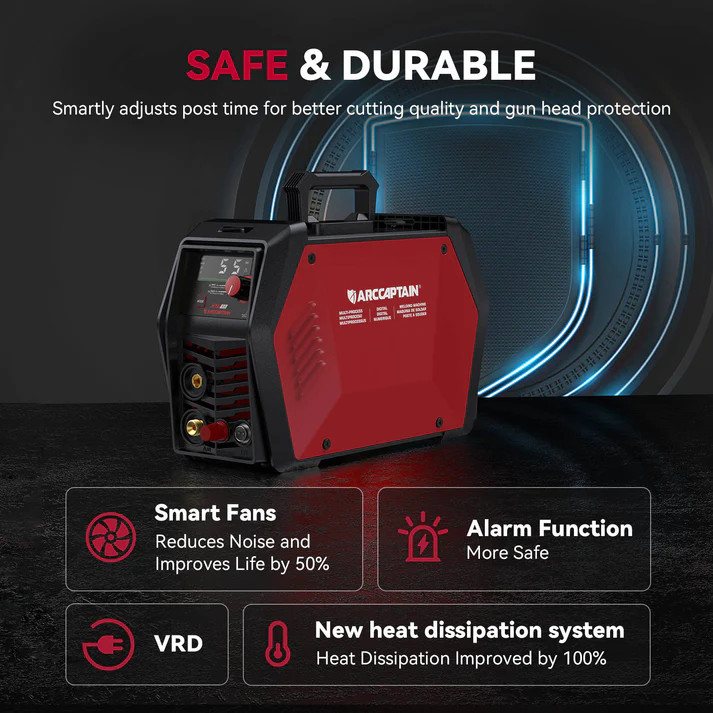 ARCCAPTAIN CUT55 PRO 55A Plasma Cutter Pilot Arc APP Control 110V/220V HF